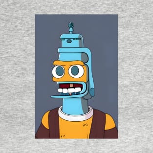 Strange smiling robot T-Shirt